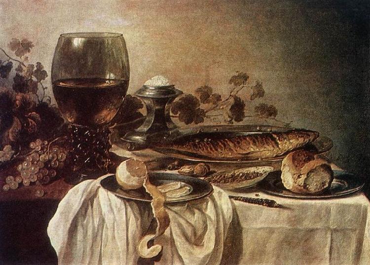 Pieter Claesz Breakfast-piece oil painting picture